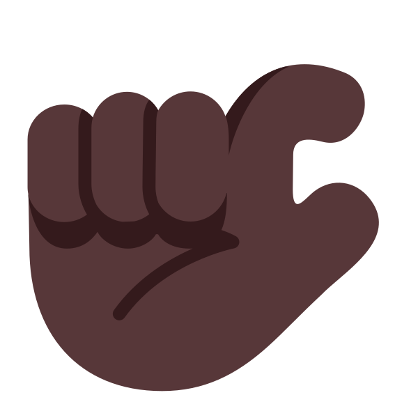 Pinching Hand Flat Dark
