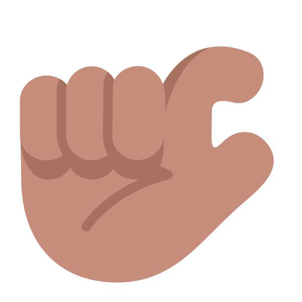 Pinching Hand Flat Medium