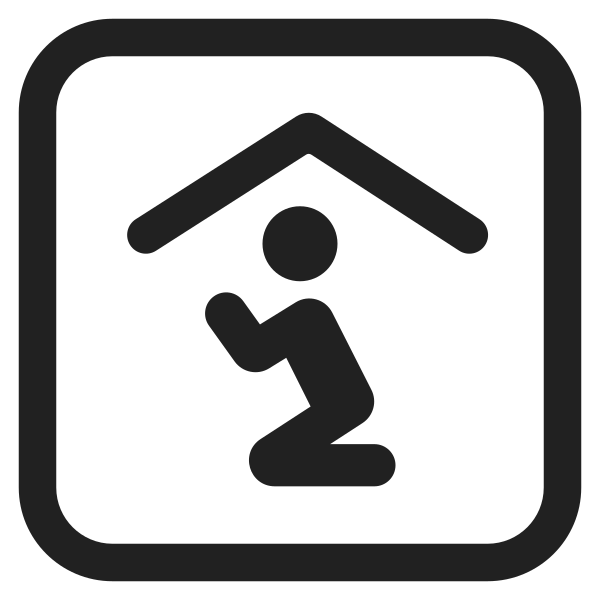 Place Of Worship High Contrast Vector