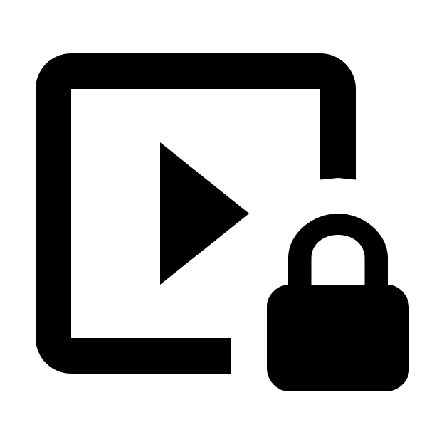 Play Box Lock Outline
