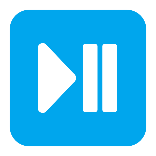 Play Or Pause Button Flat