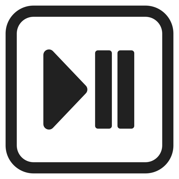 Play Or Pause Button High Contrast