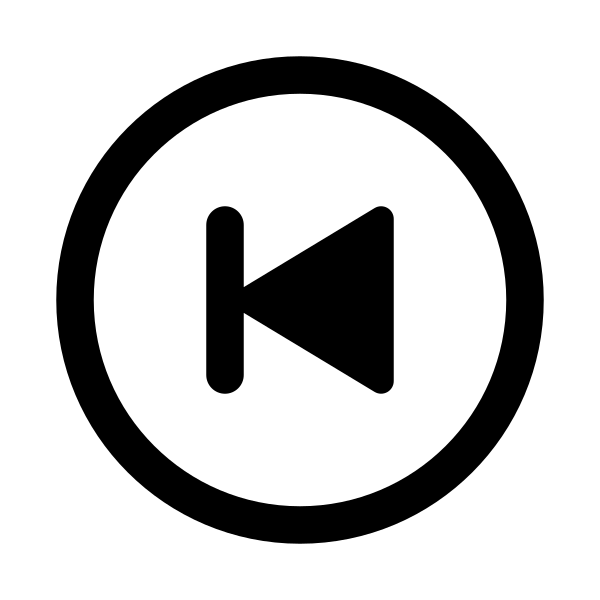 Play Skip Back Circle Outline