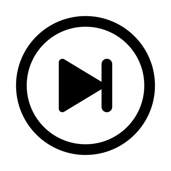 Play Skip Forward Circle Outline