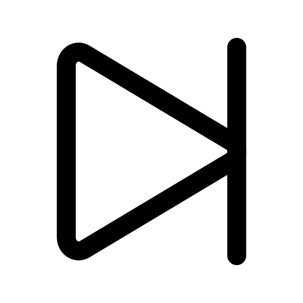 Play Skip Forward Outline