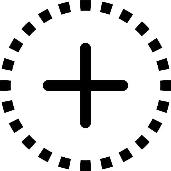 Plus Circle Dotted