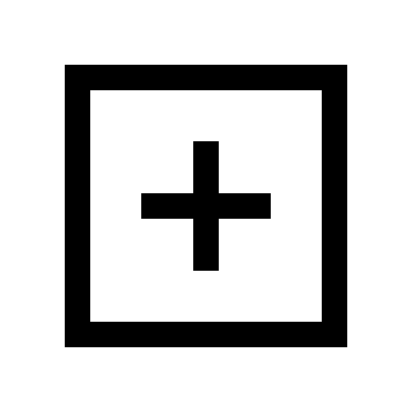 Plus Square Solid Vector