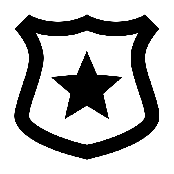 Police Badge Outline