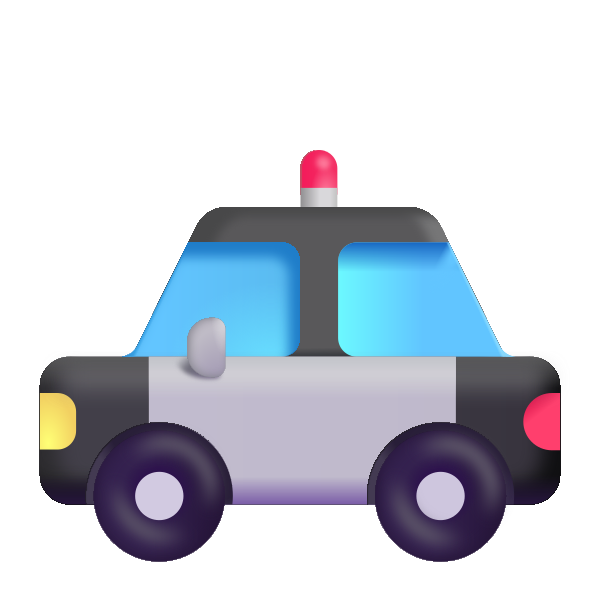 Police Car Color Vector