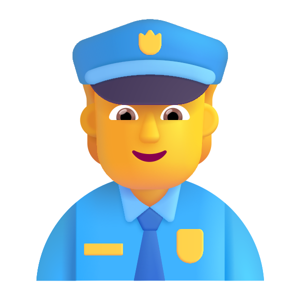 Police Officer Color Default Vector