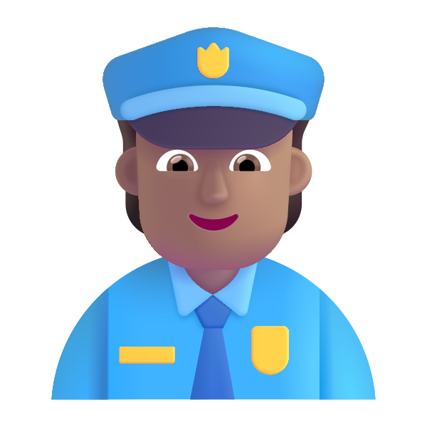 Police Officer Color Medium