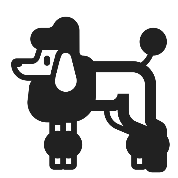 Poodle High Contrast