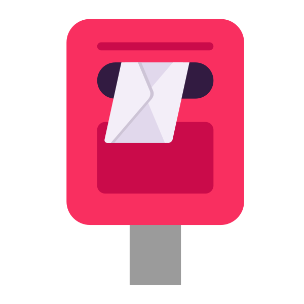 Postbox Flat Vector