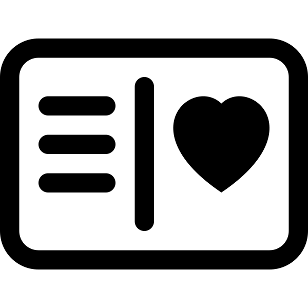 Postcard Heart