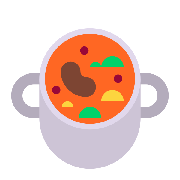 Pot Of Food Flat