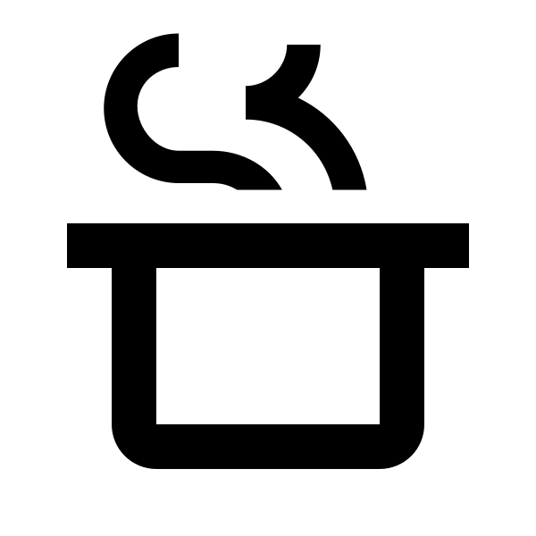 Pot Steam Outline