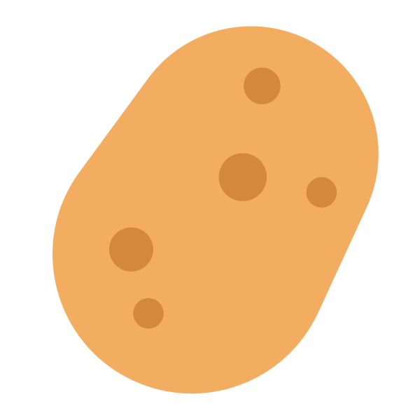 Potato Flat Vector