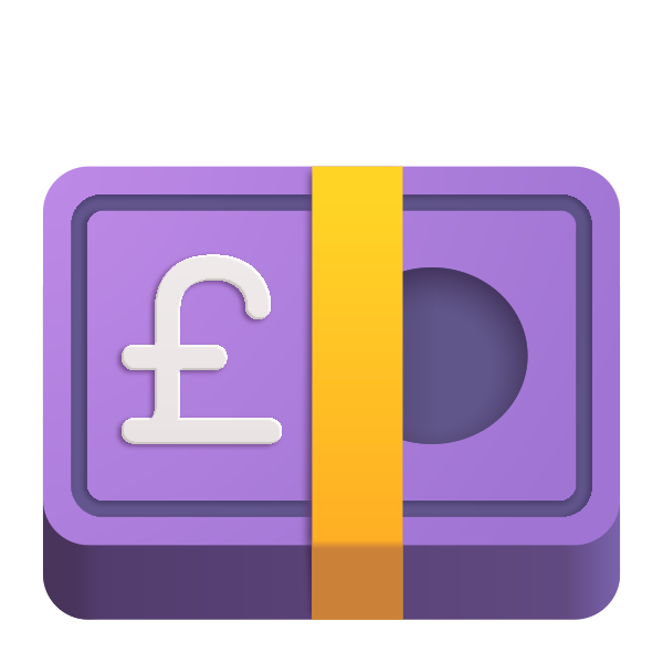 Pound Banknote Color Vector