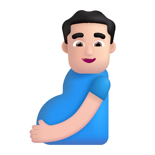 Pregnant Man Color Light