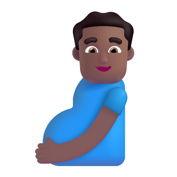 Pregnant Man Color Medium Dark