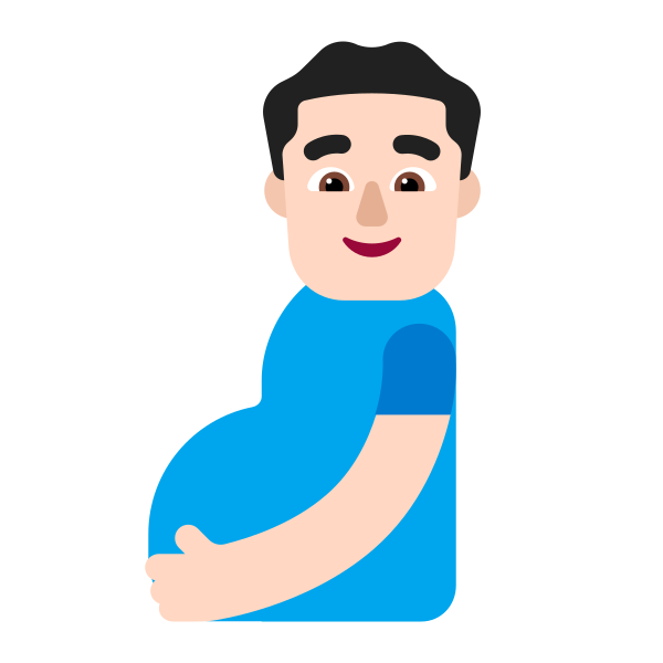 Pregnant Man Flat Light