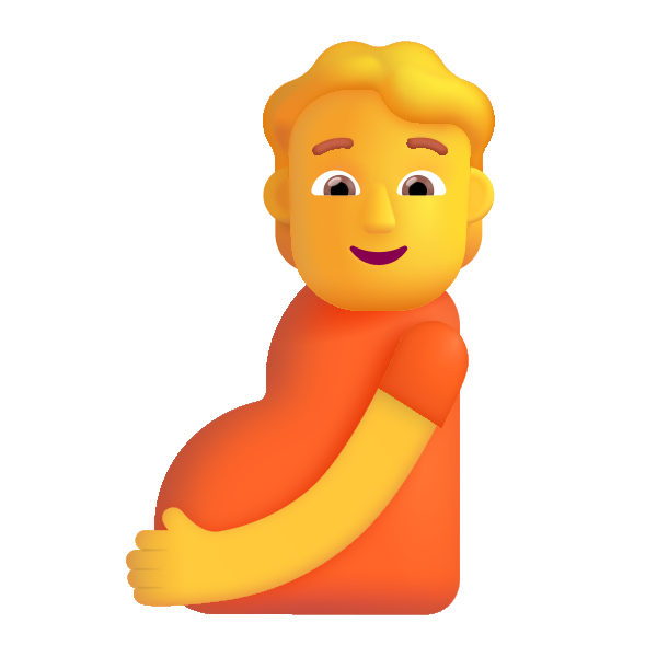 Pregnant Person Color Default Vector