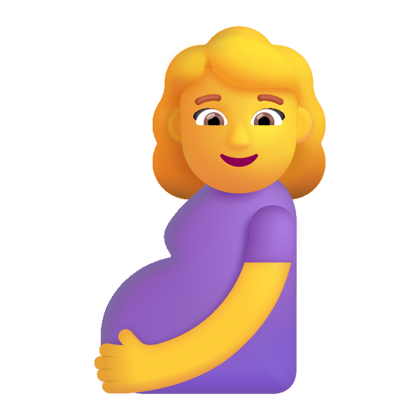 Pregnant Woman Color Default Vector