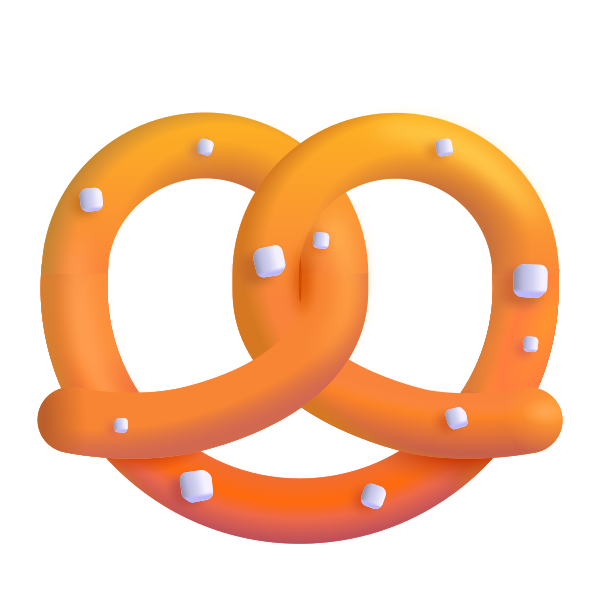 Pretzel Color Vector