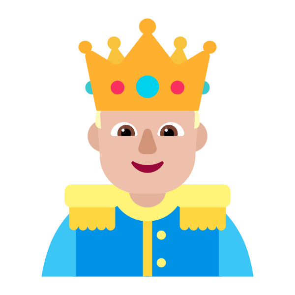 Prince Flat Medium Light Vector