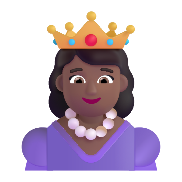 Princess Color Medium Dark Vector
