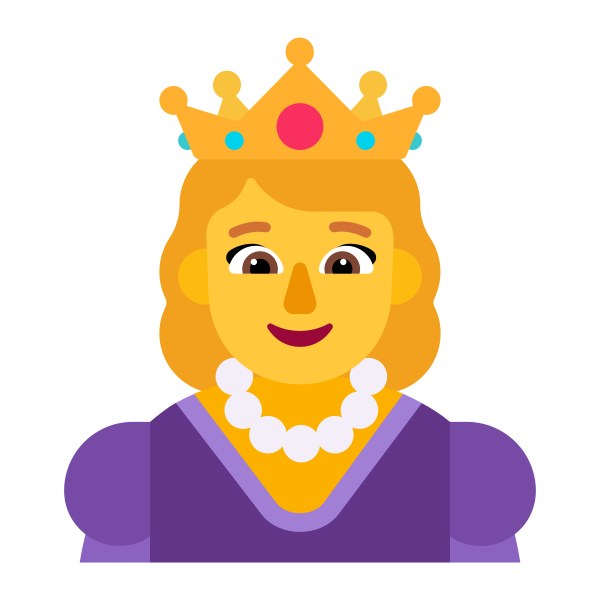 Princess Flat Default Vector