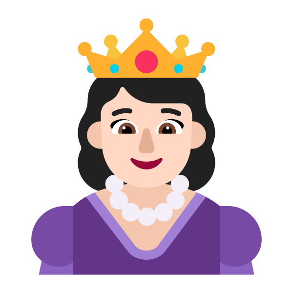Princess Flat Light Vector