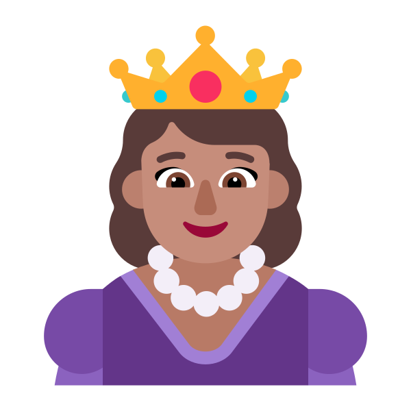Princess Flat Medium Vector