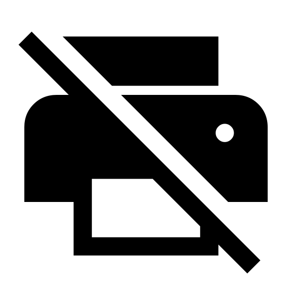 Print Disabled Fill