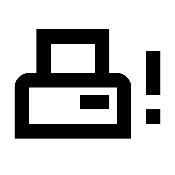 Printer Pos Alert Outline