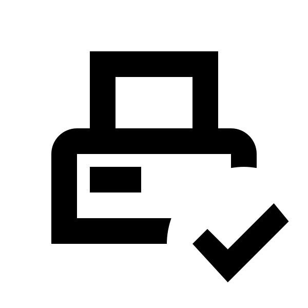 Printer Pos Check Outline