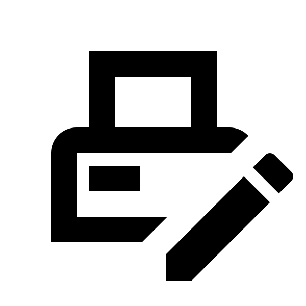 Printer Pos Edit Outline