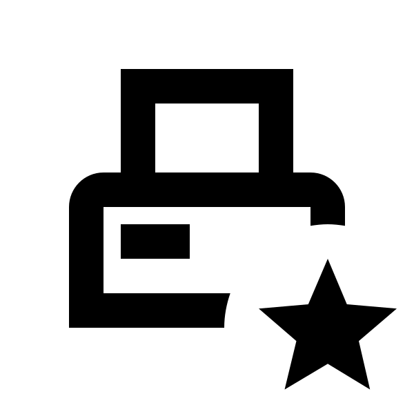 Printer Pos Star Outline