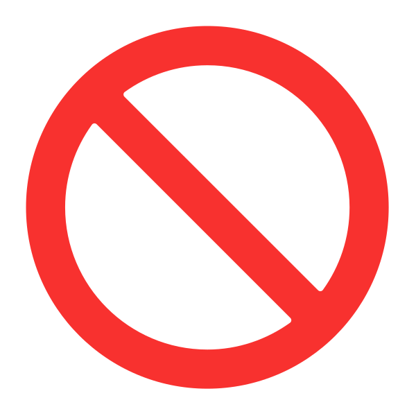 Prohibited Flat Vector