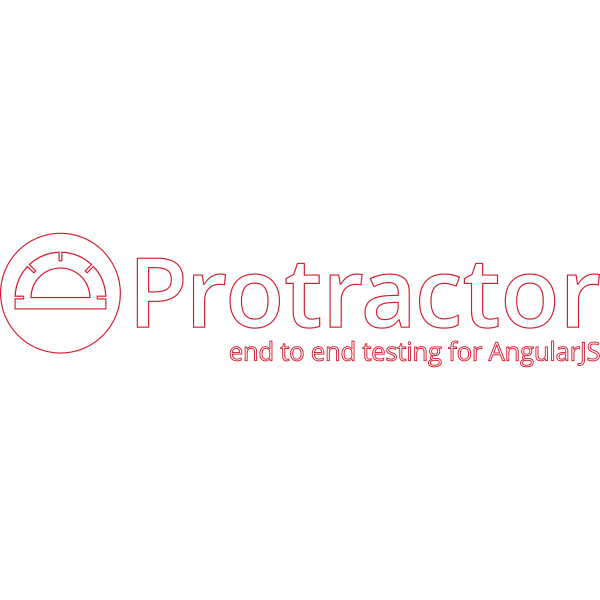 Protractor Line Wordmark