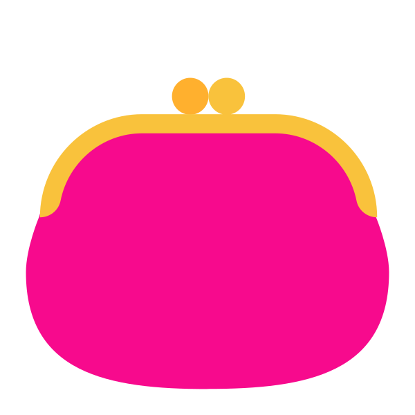 Purse Flat Vector
