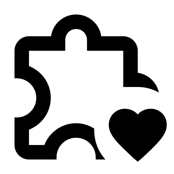 Puzzle Heart Outline