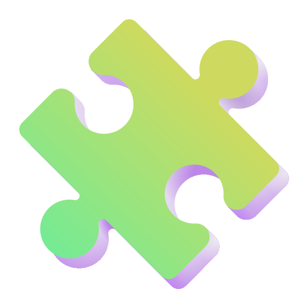 Puzzle Piece Color Vector