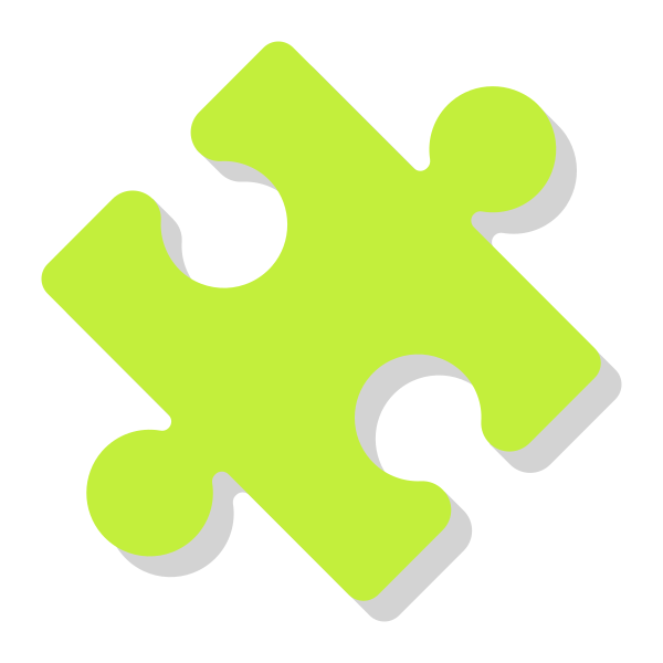 Puzzle Piece Flat Vector