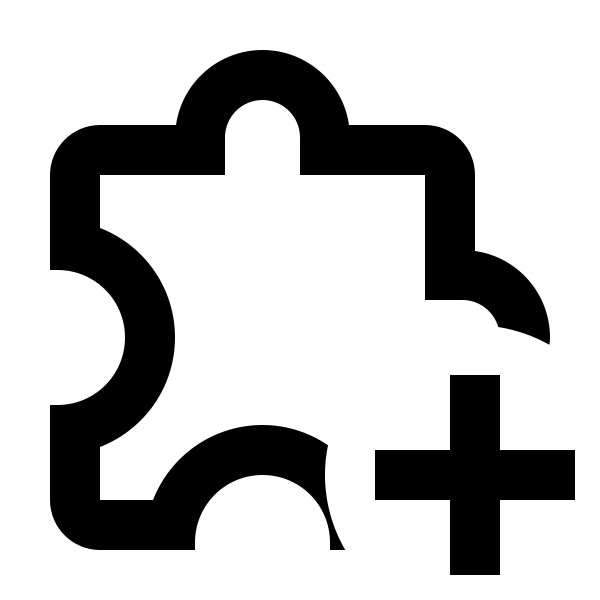 Puzzle Plus Outline