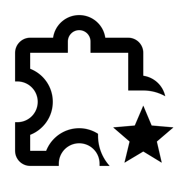 Puzzle Star Outline