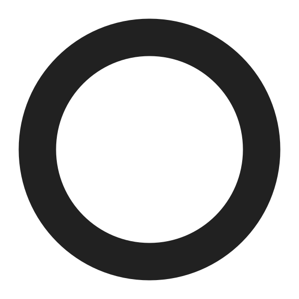 Radio Button High Contrast Vector