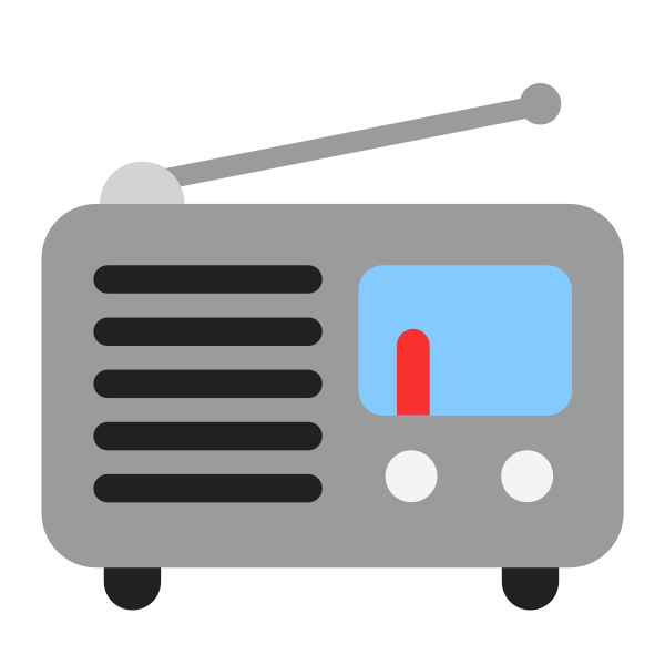 Radio Flat Vector