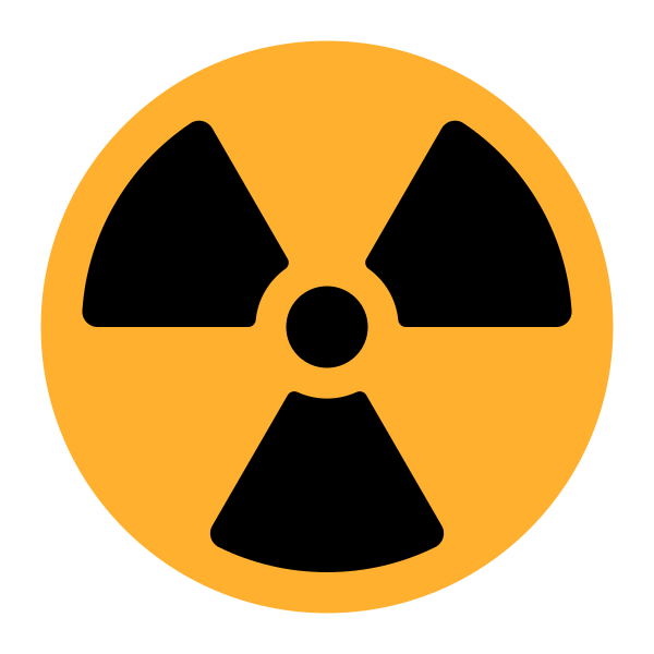 Radioactive Flat Vector