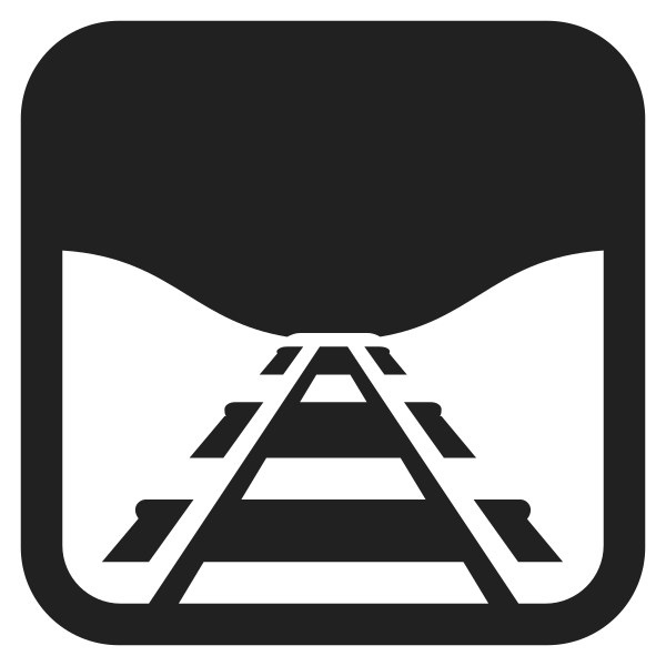 Railway Track High Contrast